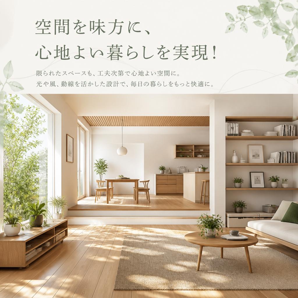 空間を味方に、心地よい暮らしを実現！