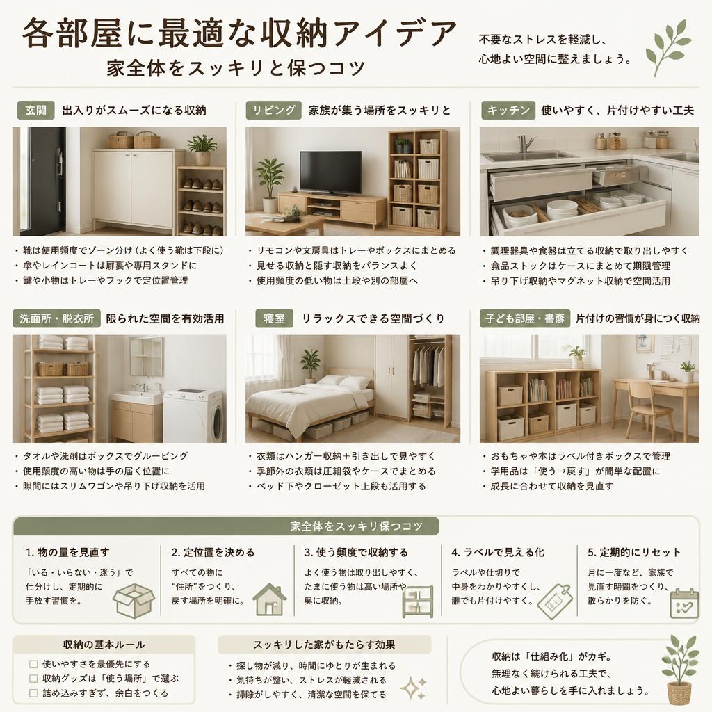 3. 収納アイデアで家のスペースを有効利用