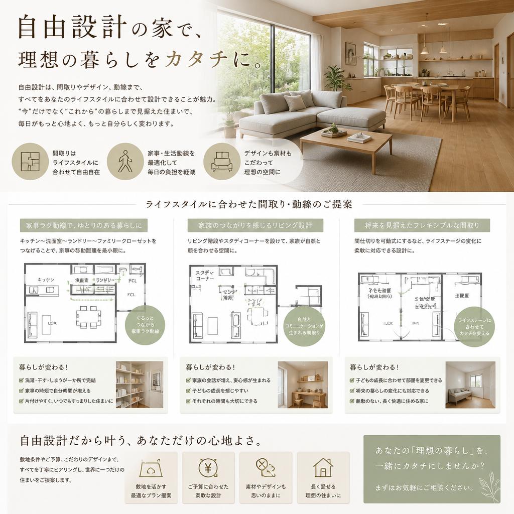 自由設計で実現するあなたの夢
