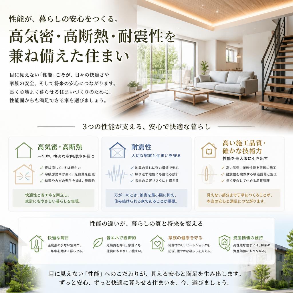高性能な住環境の確保