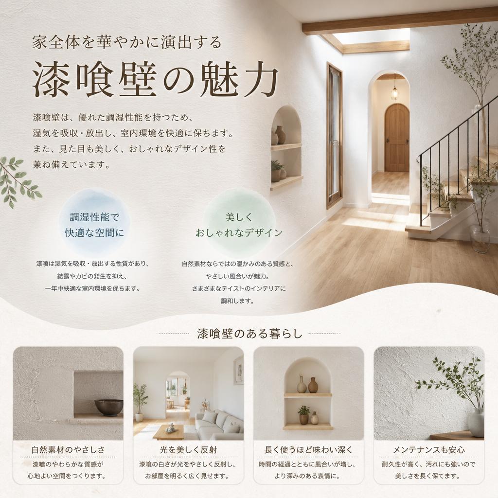 漆喰壁の利点