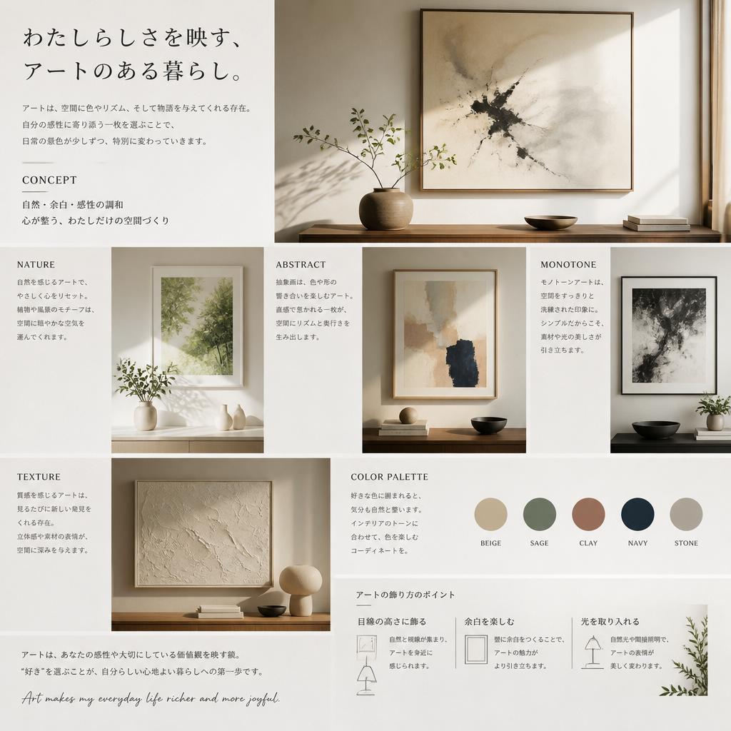 アートディスプレイで個性を表現