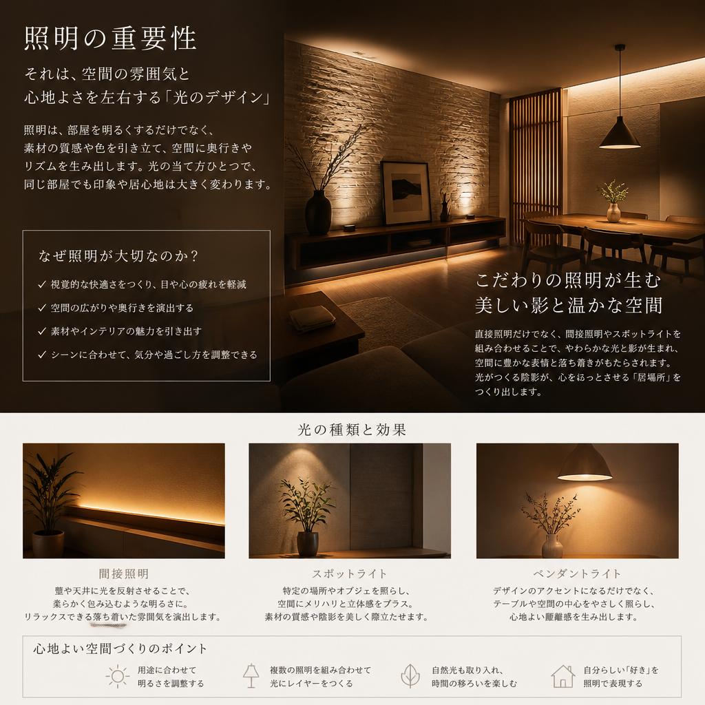 ２. 照明で変わる空間の印象
