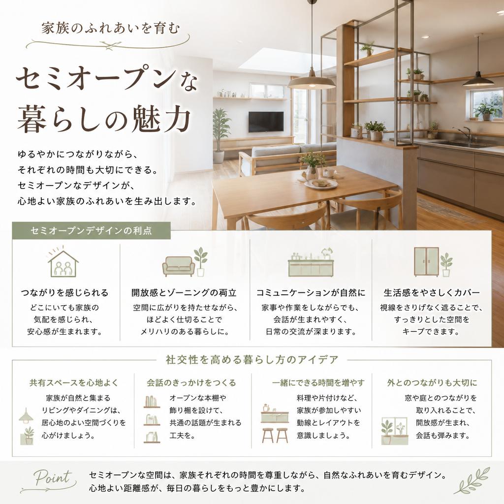 セミオープンな空間づくり