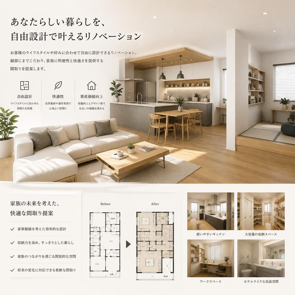 自由設計の魅力