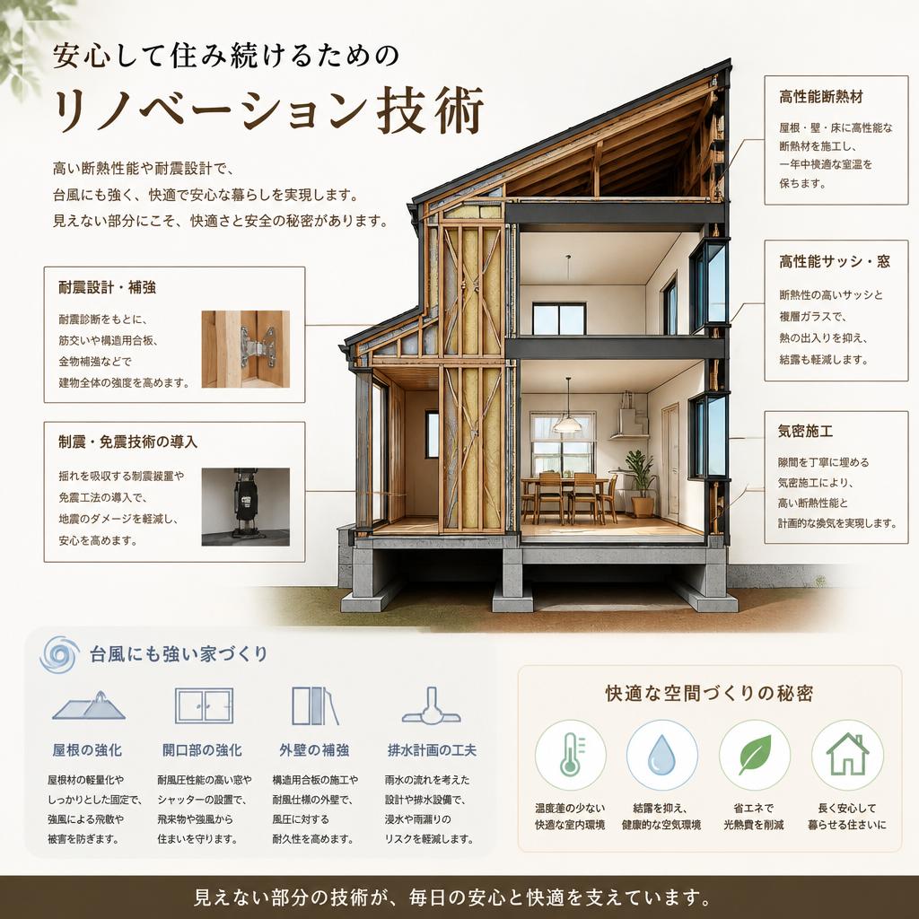 高性能な住環境を実現する技術
