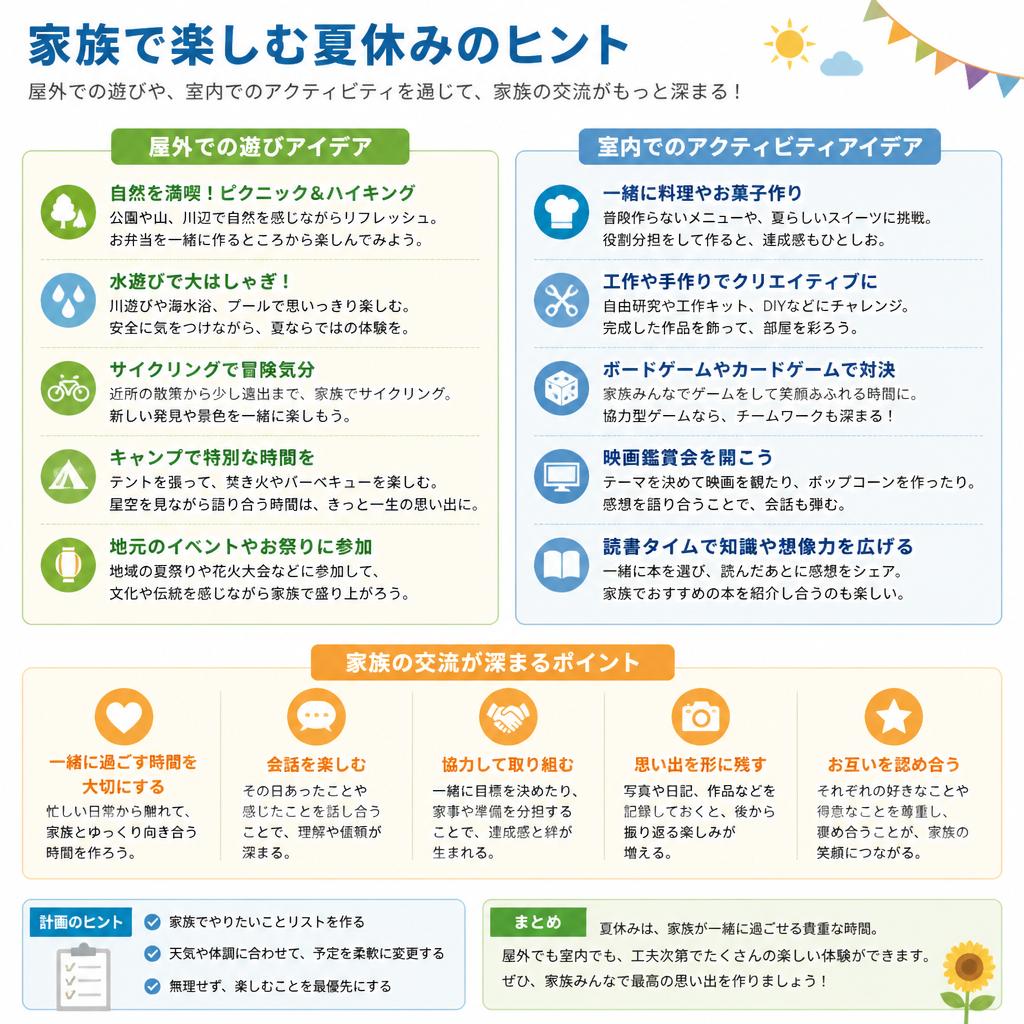 実践！夏休みの過ごし方